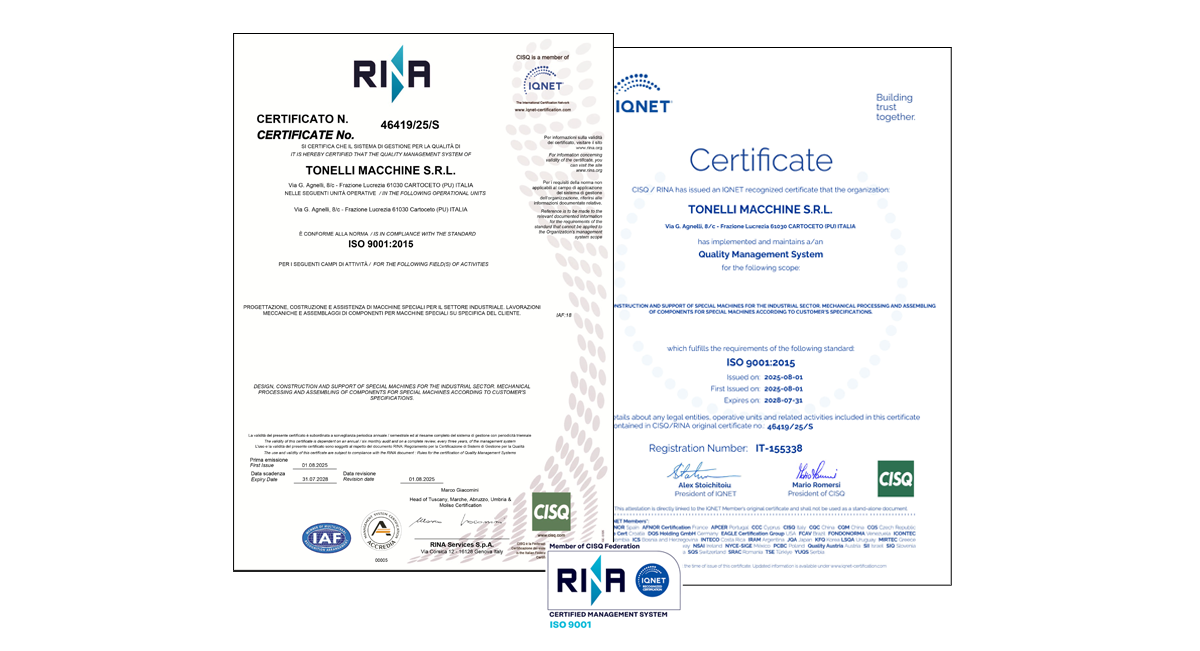 certificazione ISO 9001